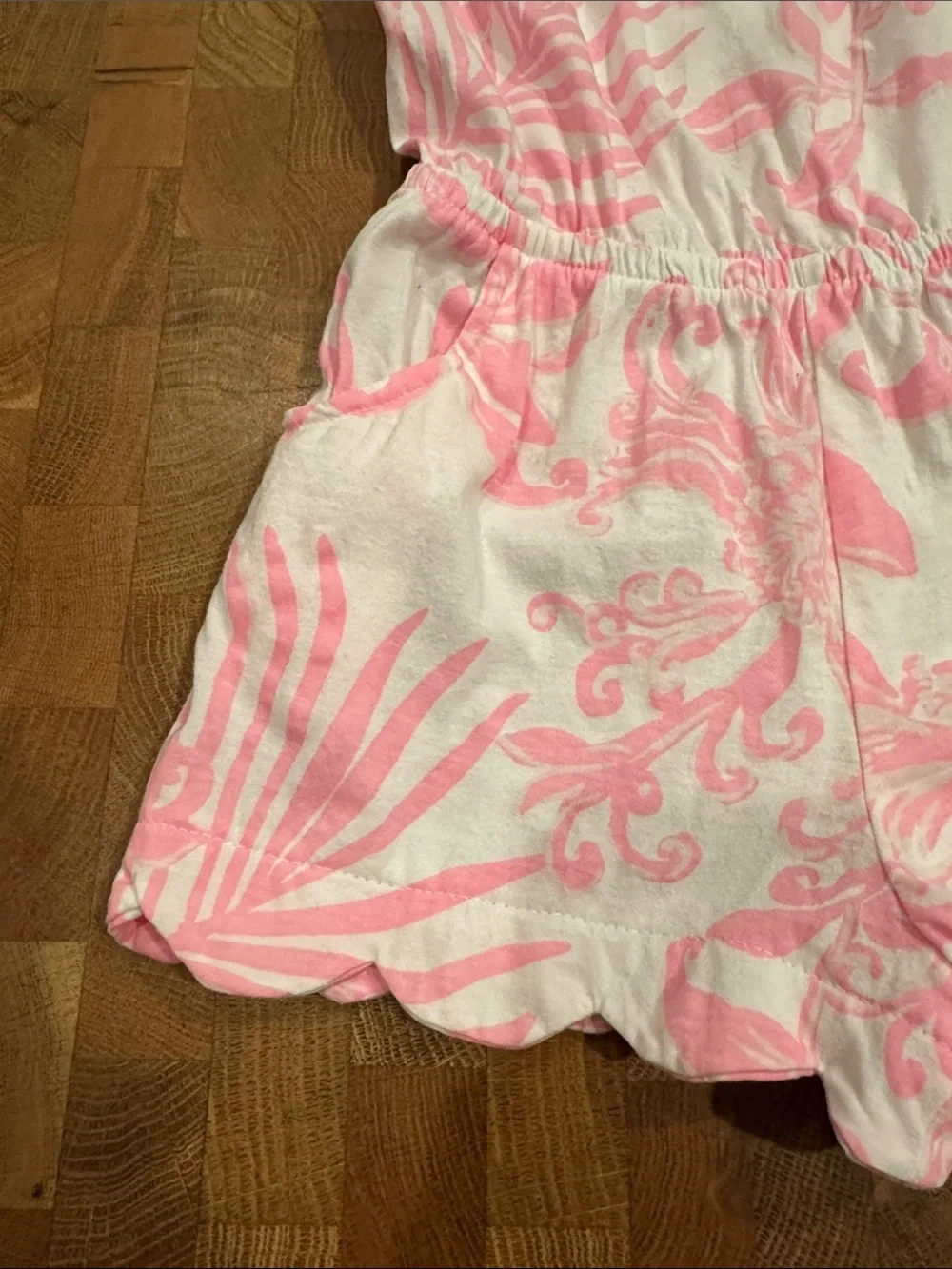 Lilly Pulitzer Scalloped Romper 3t